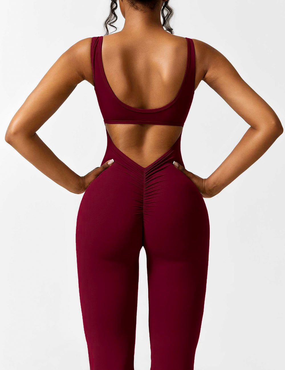 Melissa V-Back Flared Jumpsuit
