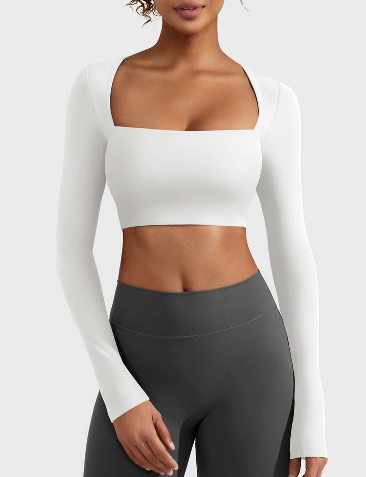 Emma Lane Long Sleeves Top White
