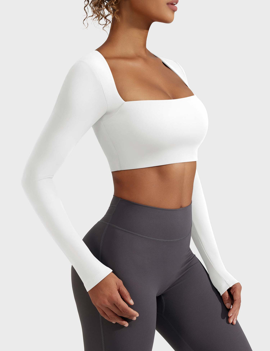 Emma Lane Long Sleeves Top White