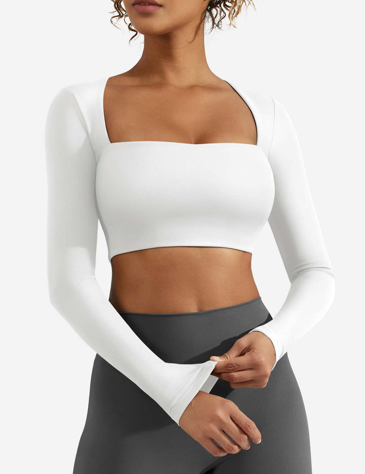 Emma Lane Long Sleeves Top White