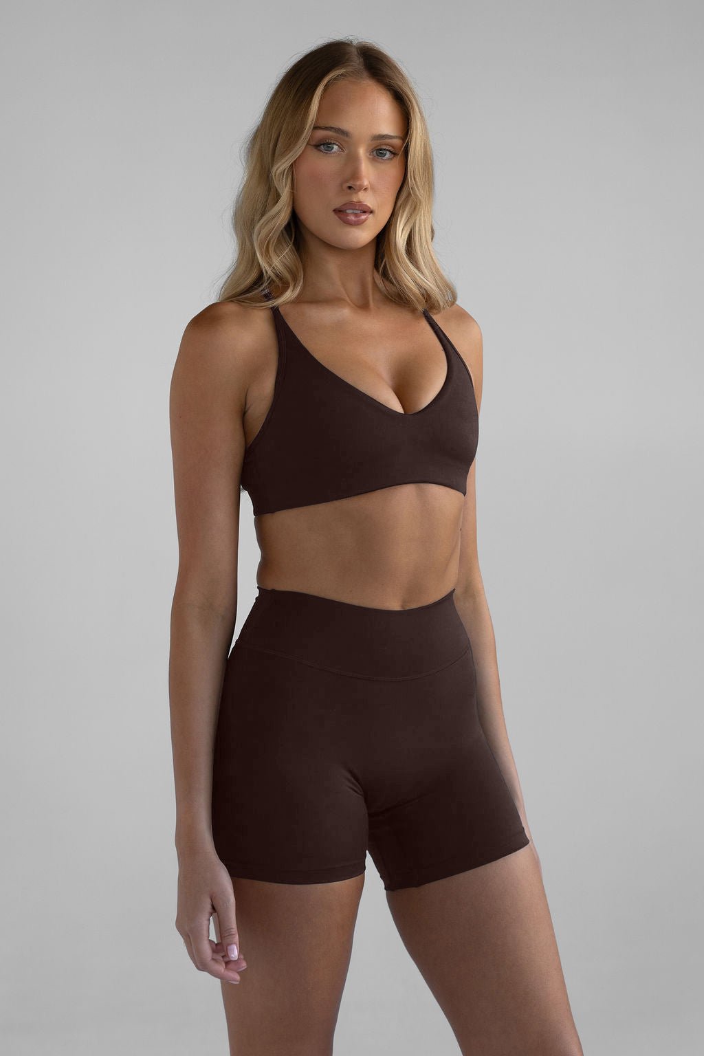 Nova Bike Shorts in Brown