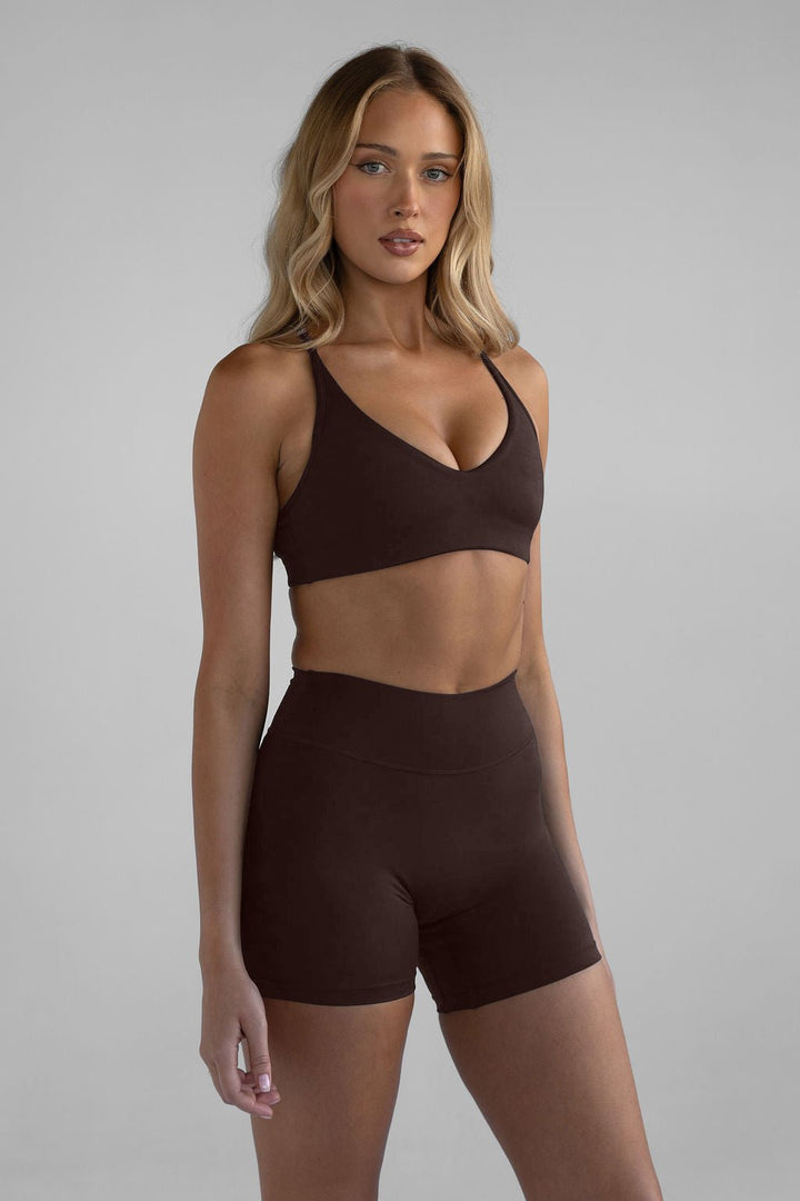Nova Bike Shorts in Brown