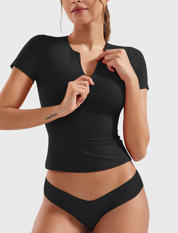 Oliver Zip Up Crop Top in Red