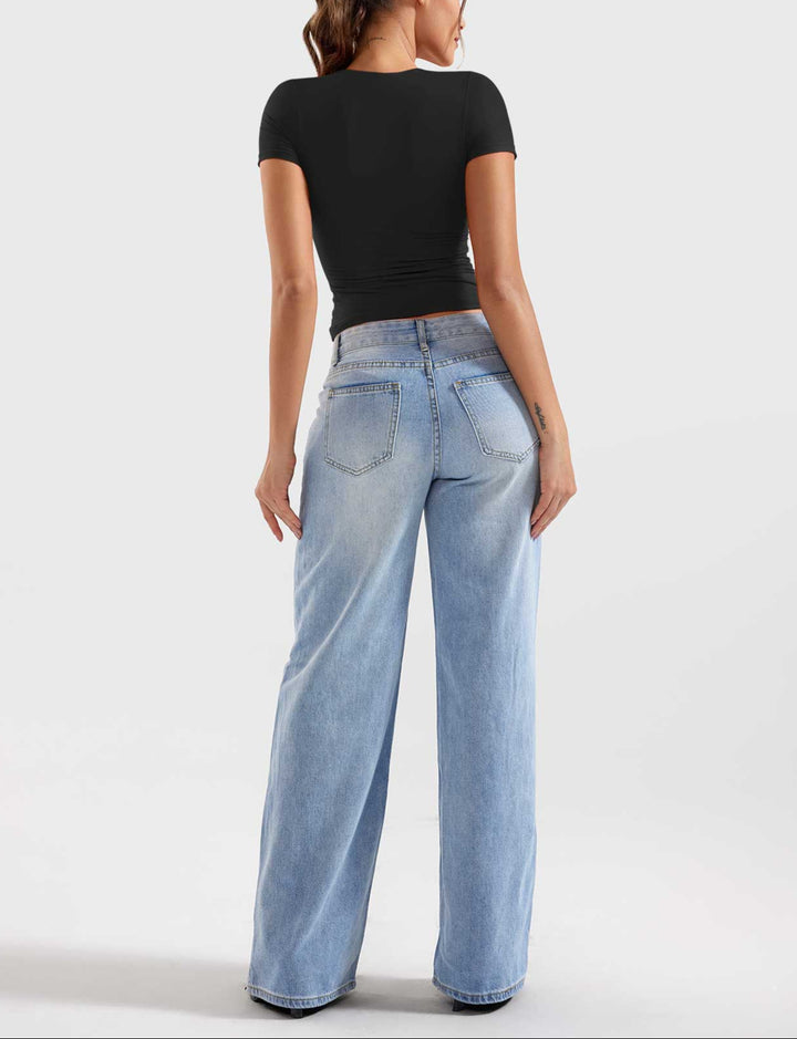 Oliver Zip Up Crop Top in Red