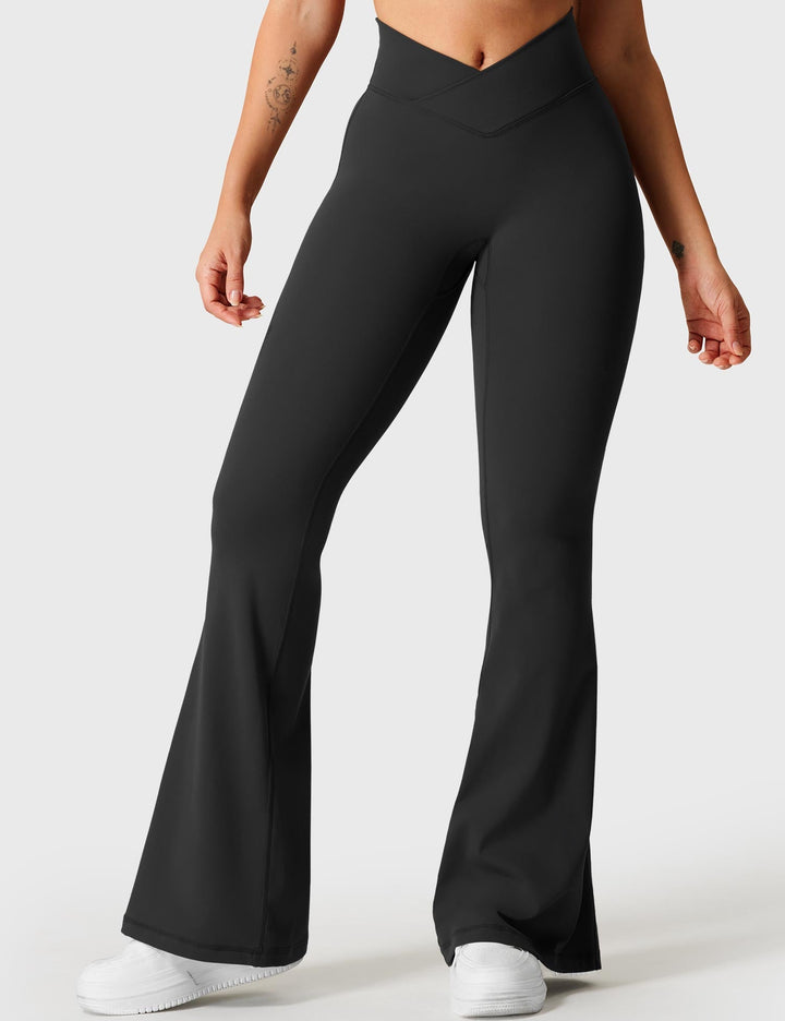 Josiah V-waistband Kalie Flare Seamless Leggings Black