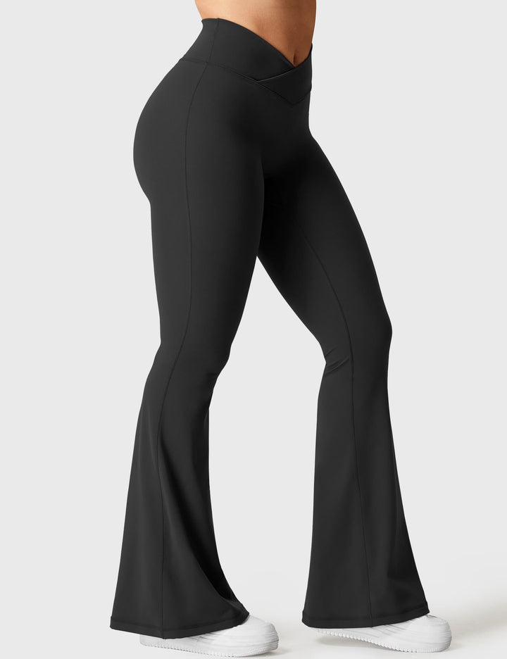 Josiah V-waistband Kalie Flare Seamless Leggings Black