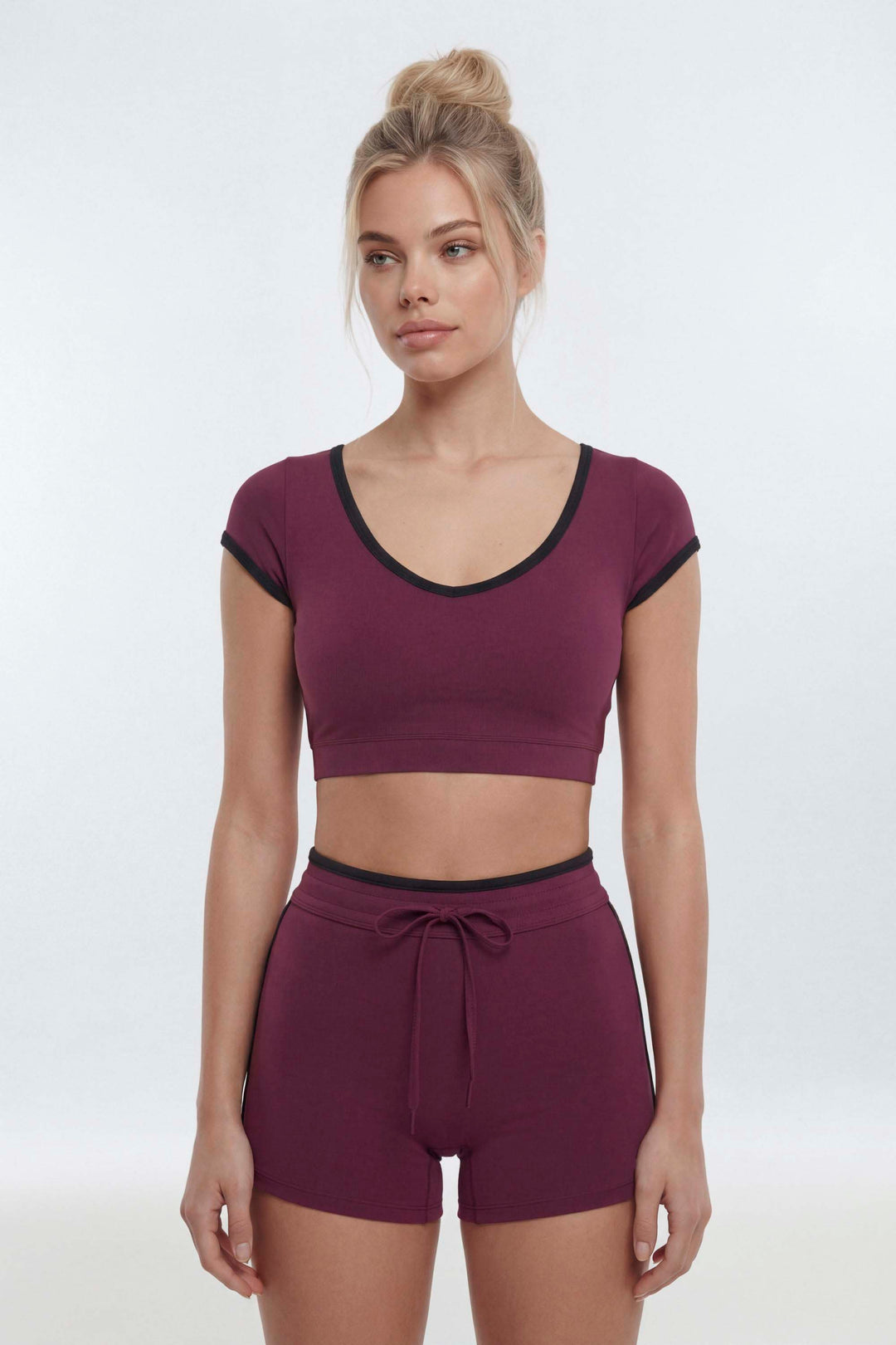 Crimson Contour Top