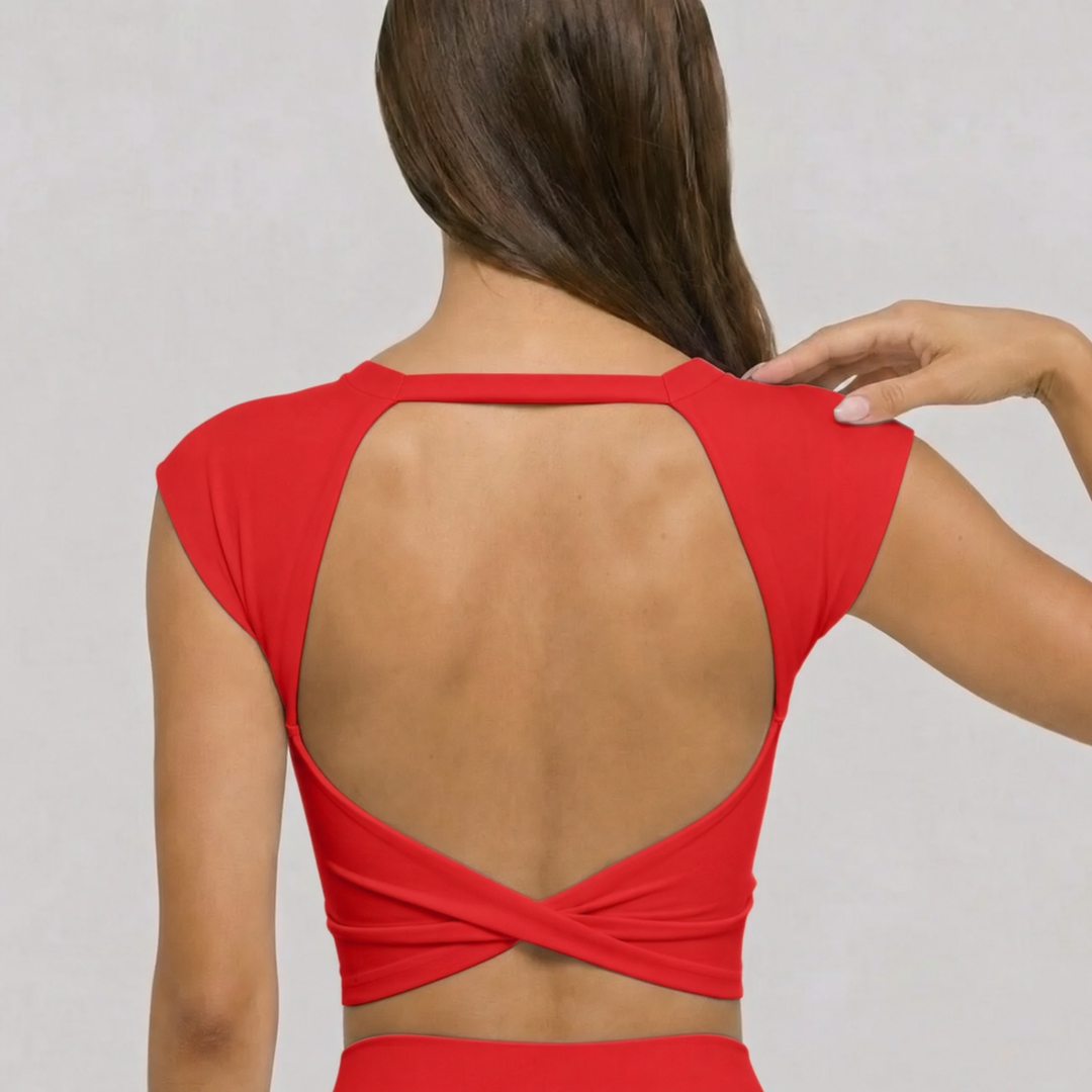Zen Twist Tank Top in Black