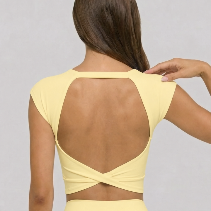 Zen Twist Tank Top in White