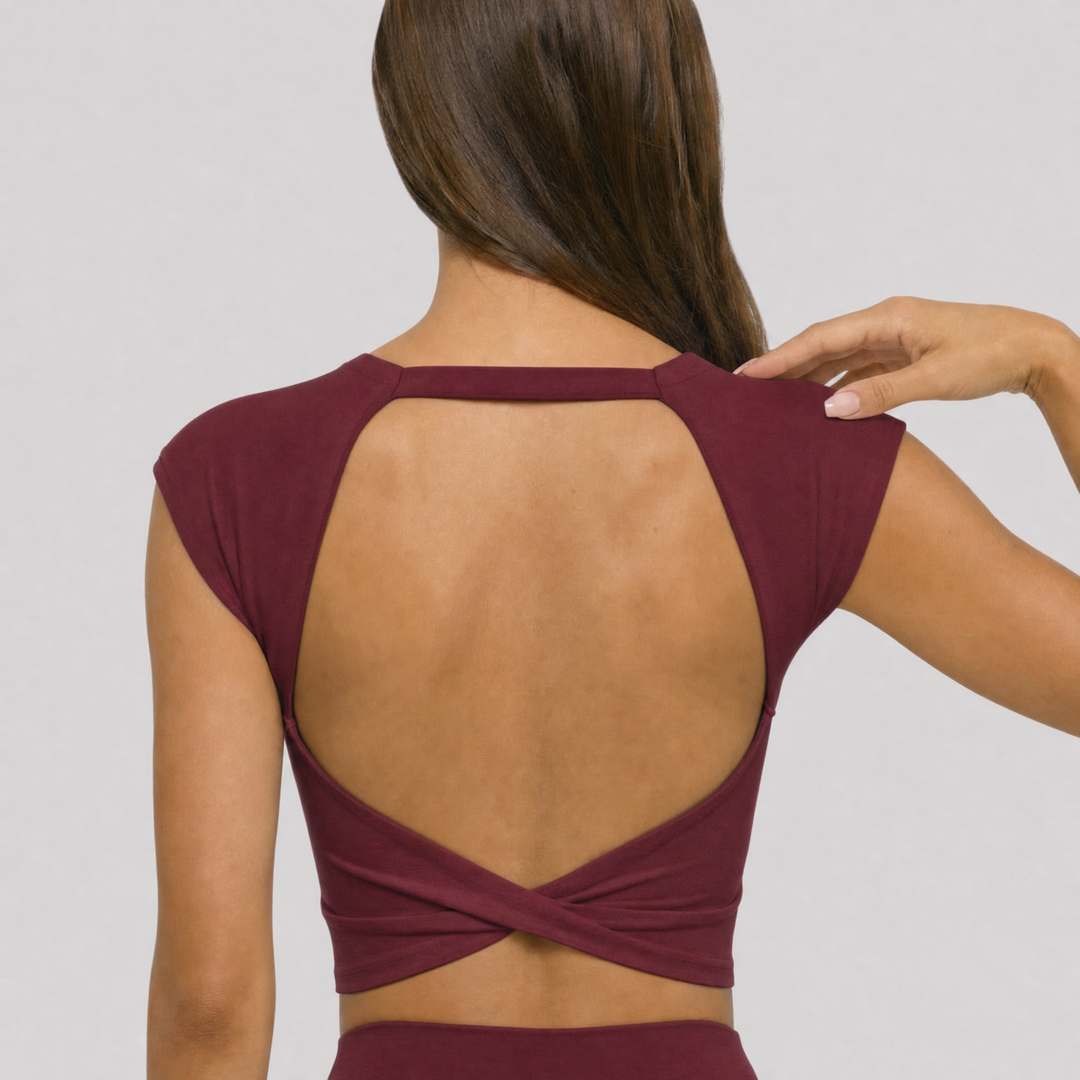 Zen Twist Tank Top in Black