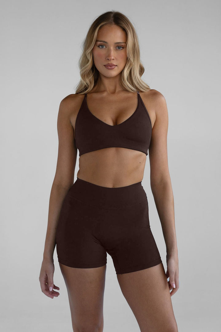 Nova Crop Top in Brown