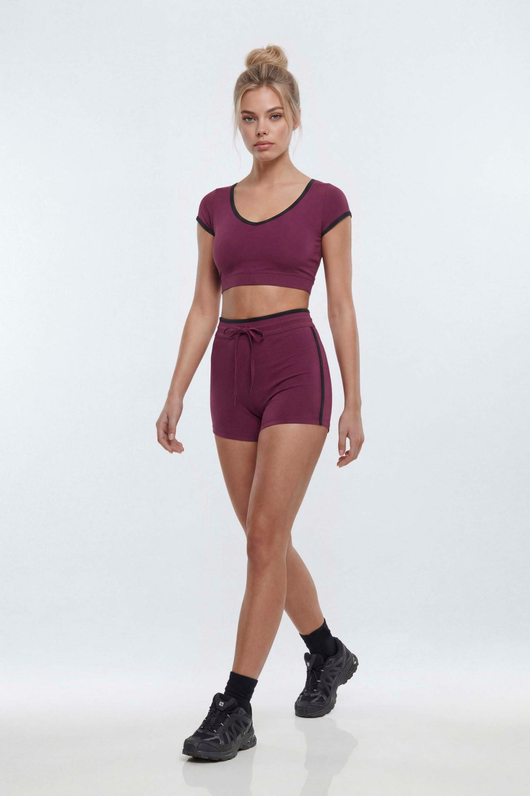 Crimson Contour Top