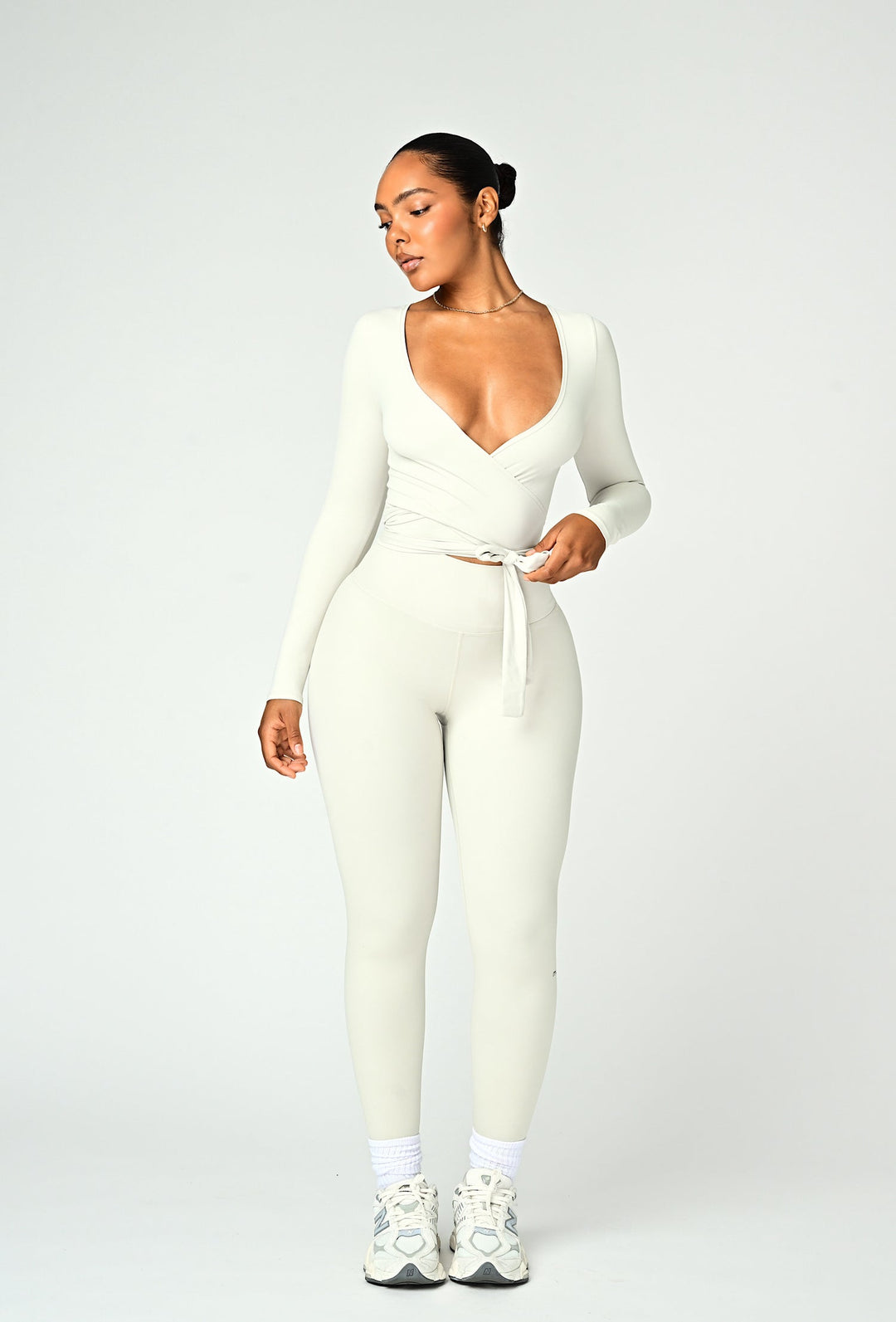 Olympia Wrap Top in Wine