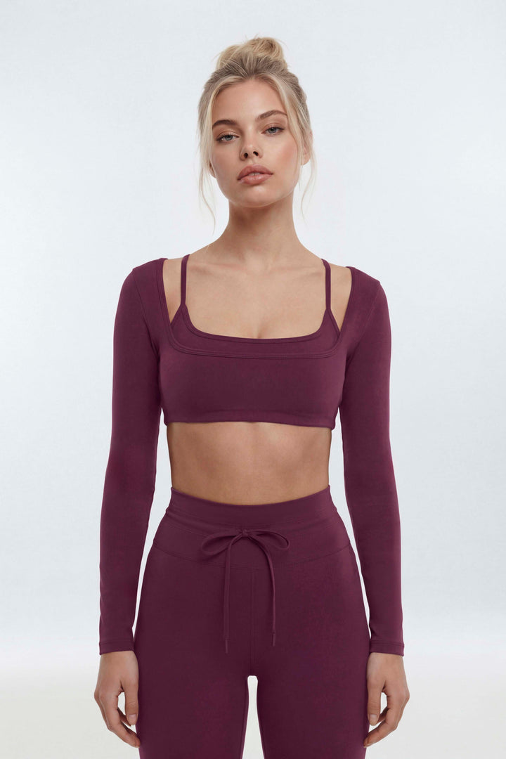 Illusion Layered Crop Top