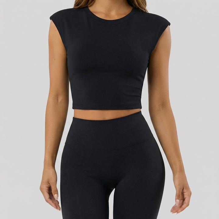 Zen Twist Tank Top in Black