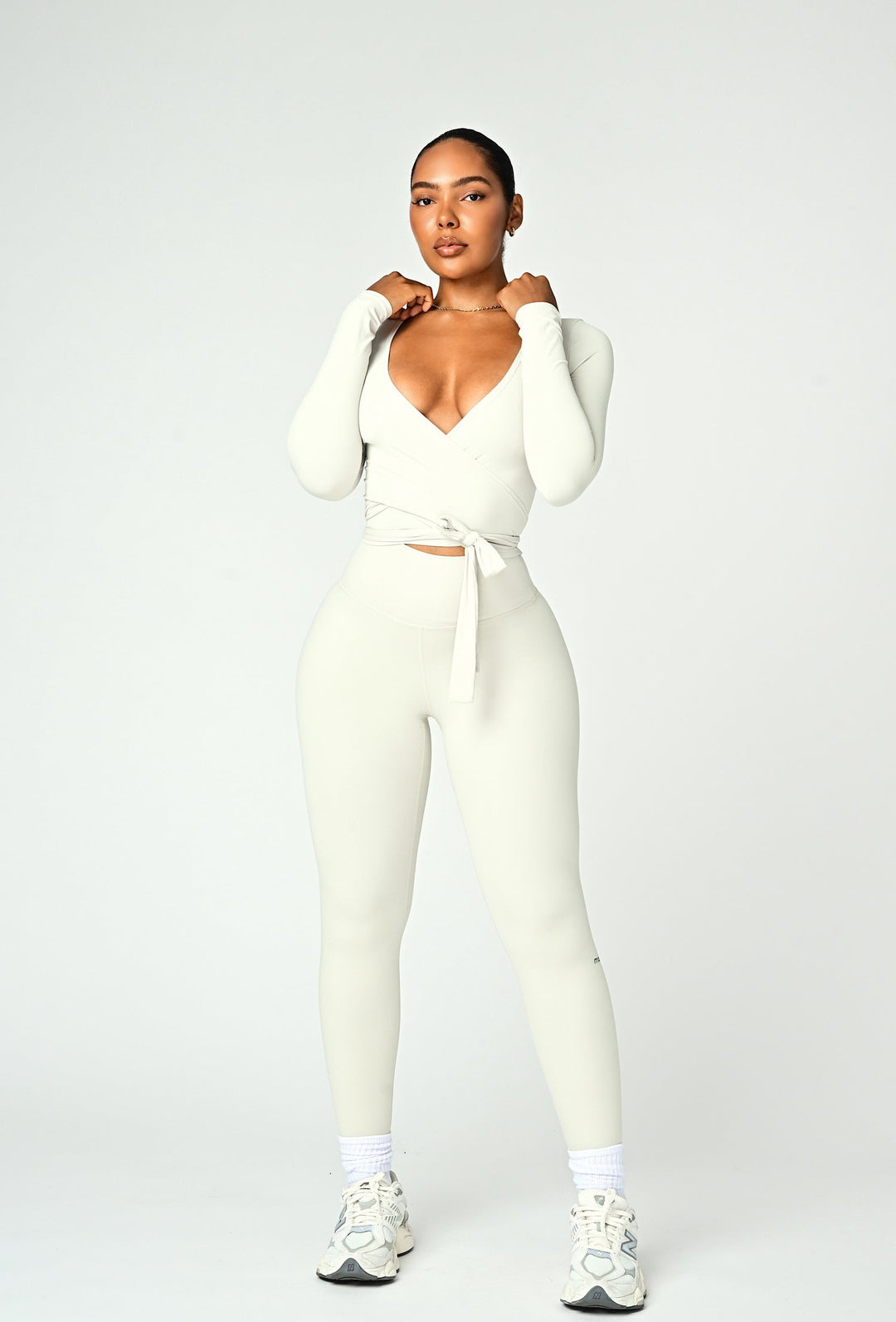 Olympia Wrap Top in Wine