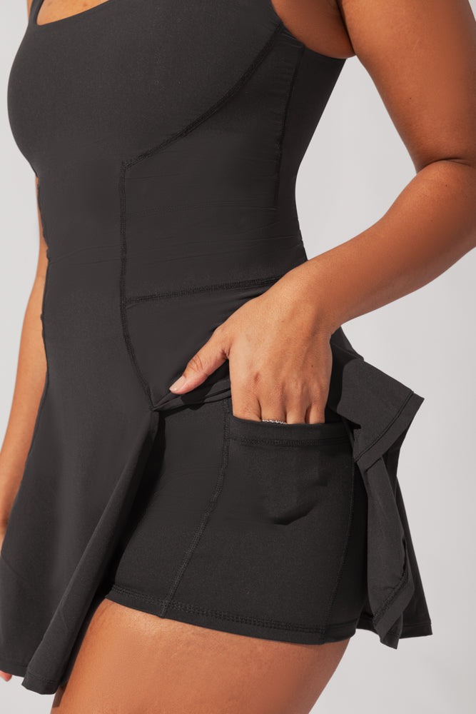 Rally Ready Romper in Black