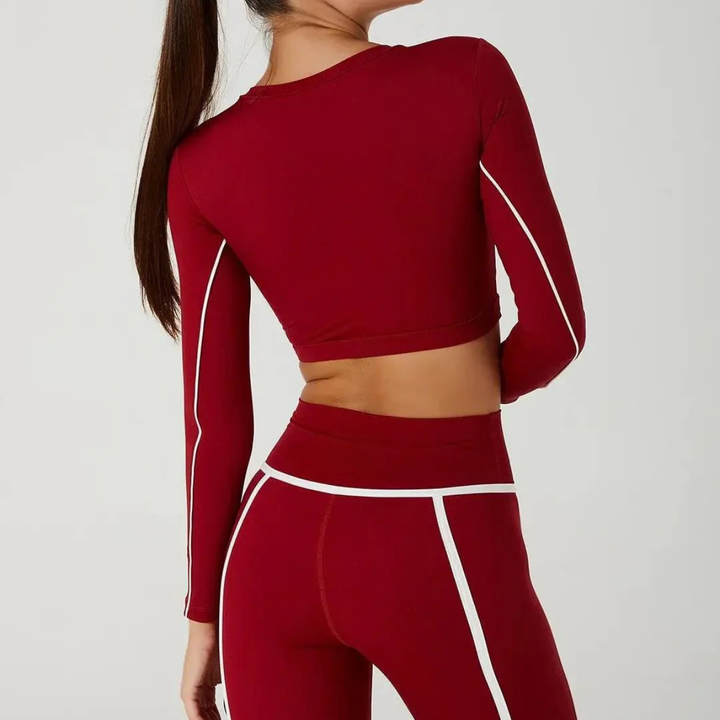 Quinn Long Sleeve Top in Black