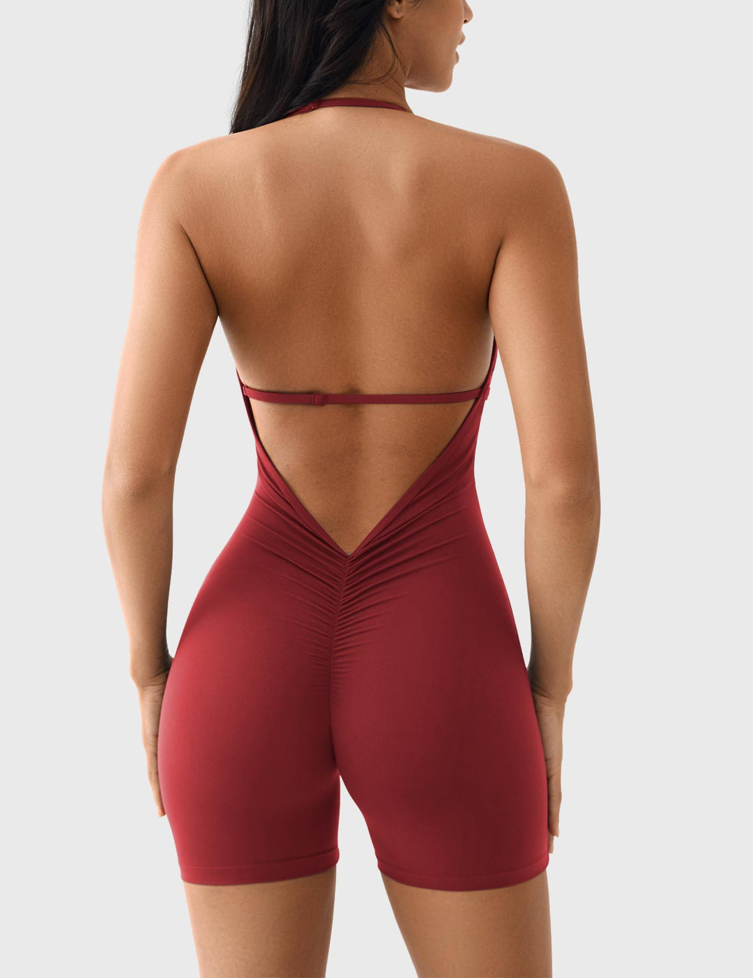 Valeriia V Neck Backless Romper