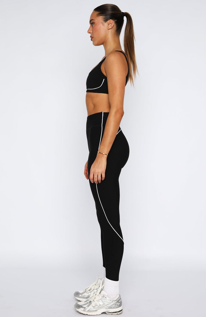 Alexis High Waisted Leggings in Black