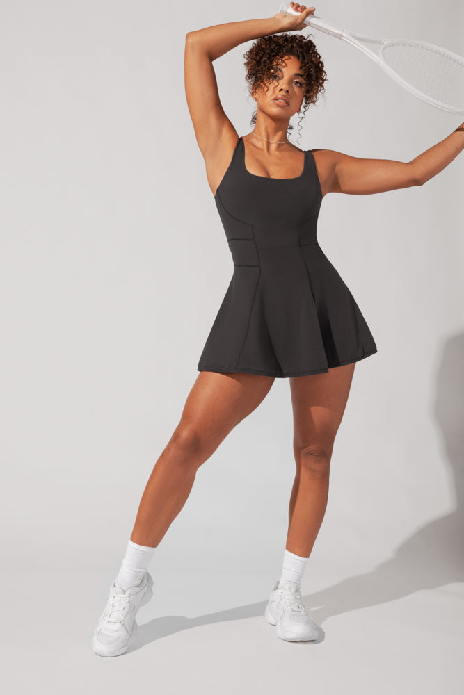 Rally Ready Romper in Black
