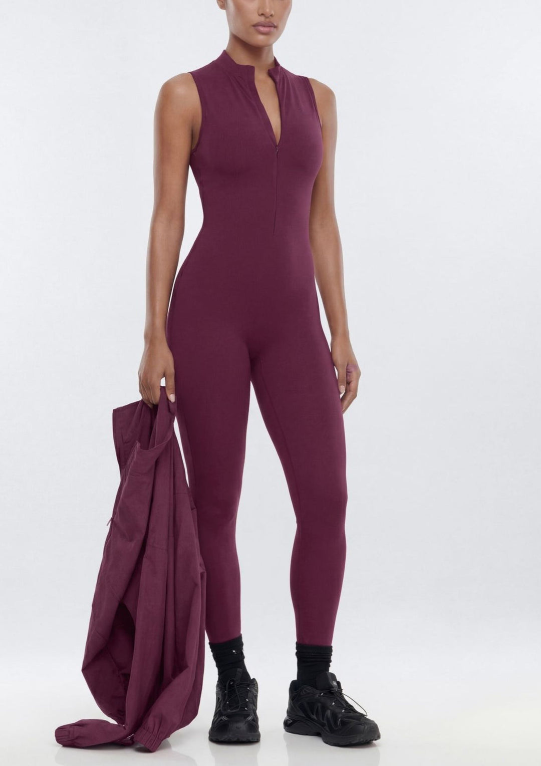 Kinetic Zip-Up Bodysuit