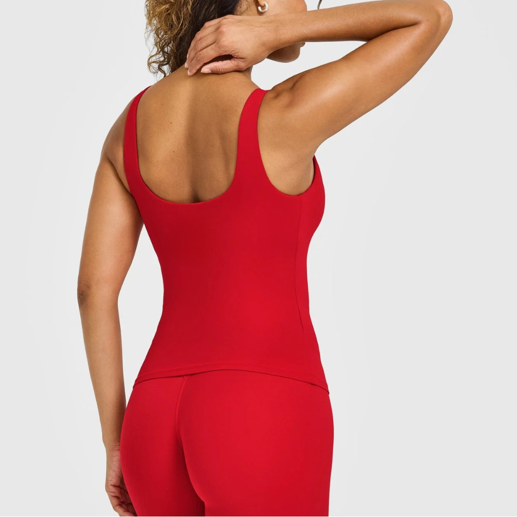 Vanessa Scoop Neck Vest in Blue