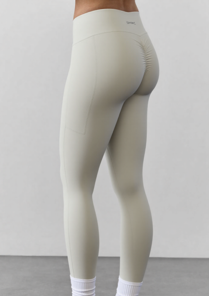 Aliya High Waist Wrap Over Leggings Black