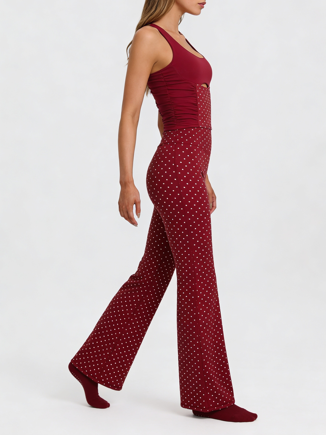 Darling Dot flared Pant White