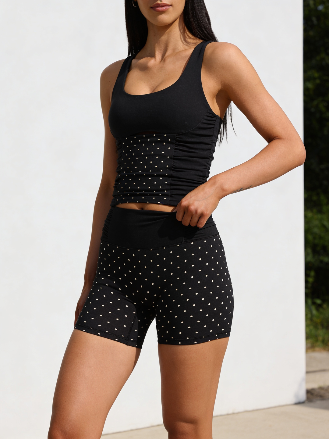 Paneled Peek-A-Boo Cami Top