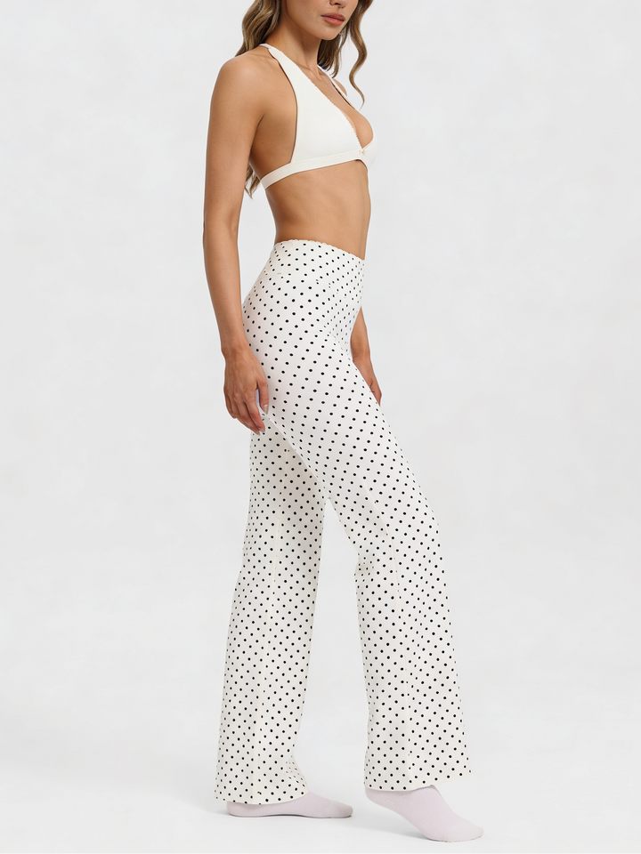 Darling Dot flared Pant White