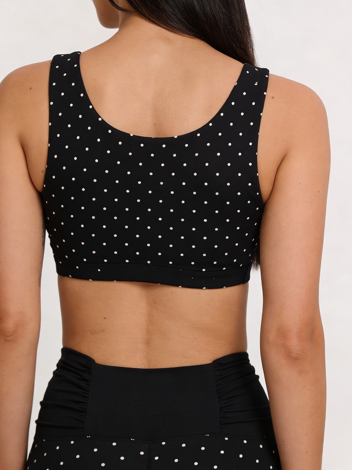 Peek-A-Boo Medium impactt bra White