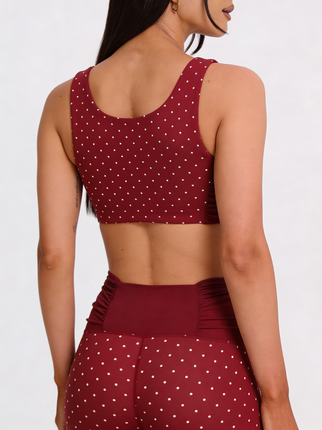 Peek-A-Boo Medium impactt bra White