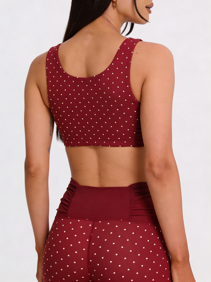 Peek-A-Boo Medium impactt bra White