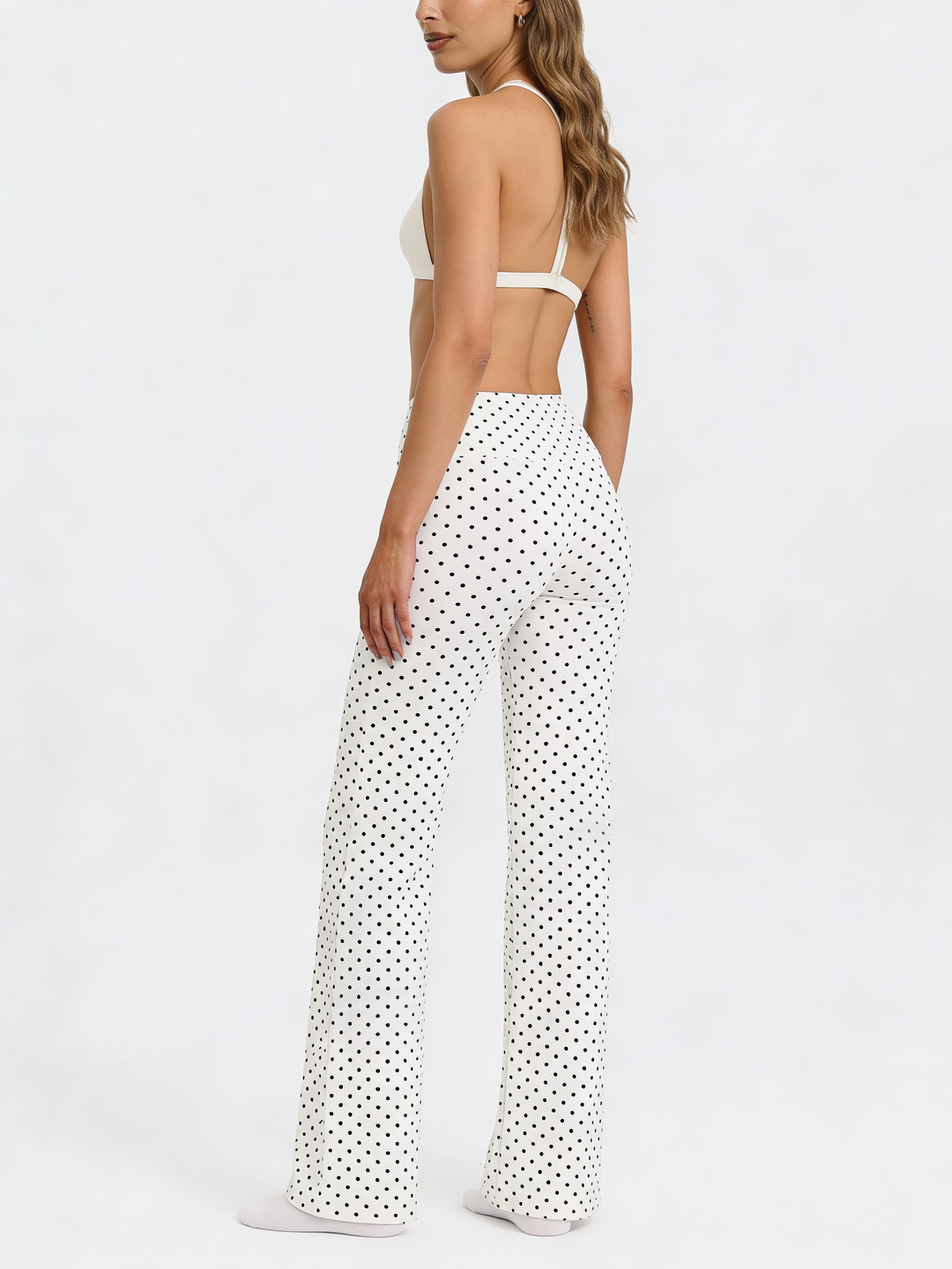 Darling Dot flared Pant White