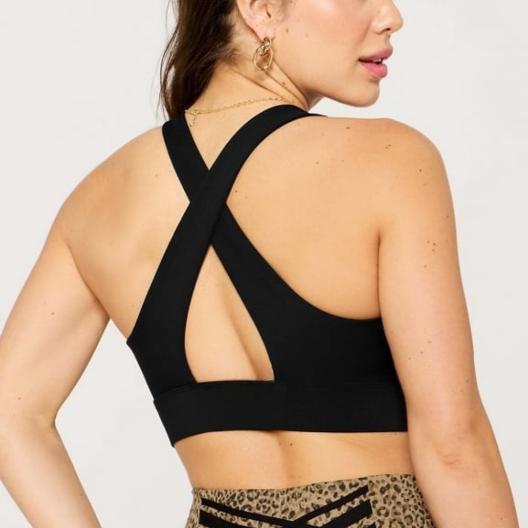 Dina Twist Sports Bra in Maroon