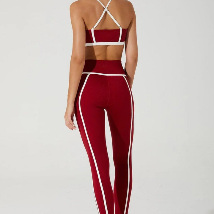 Blake Sports Bra in Maroon