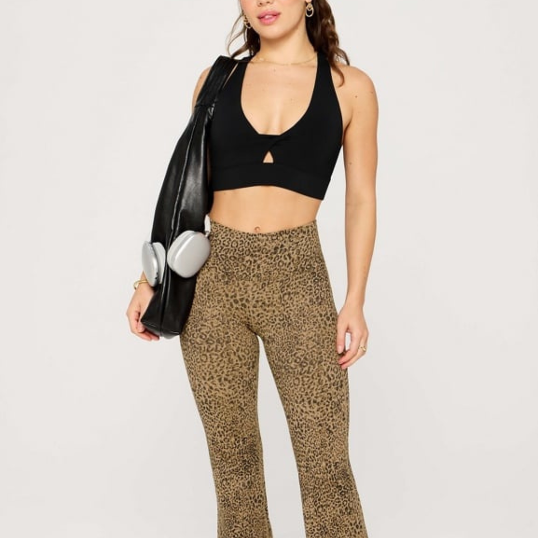 Dina Twist Sports Bra in Maroon