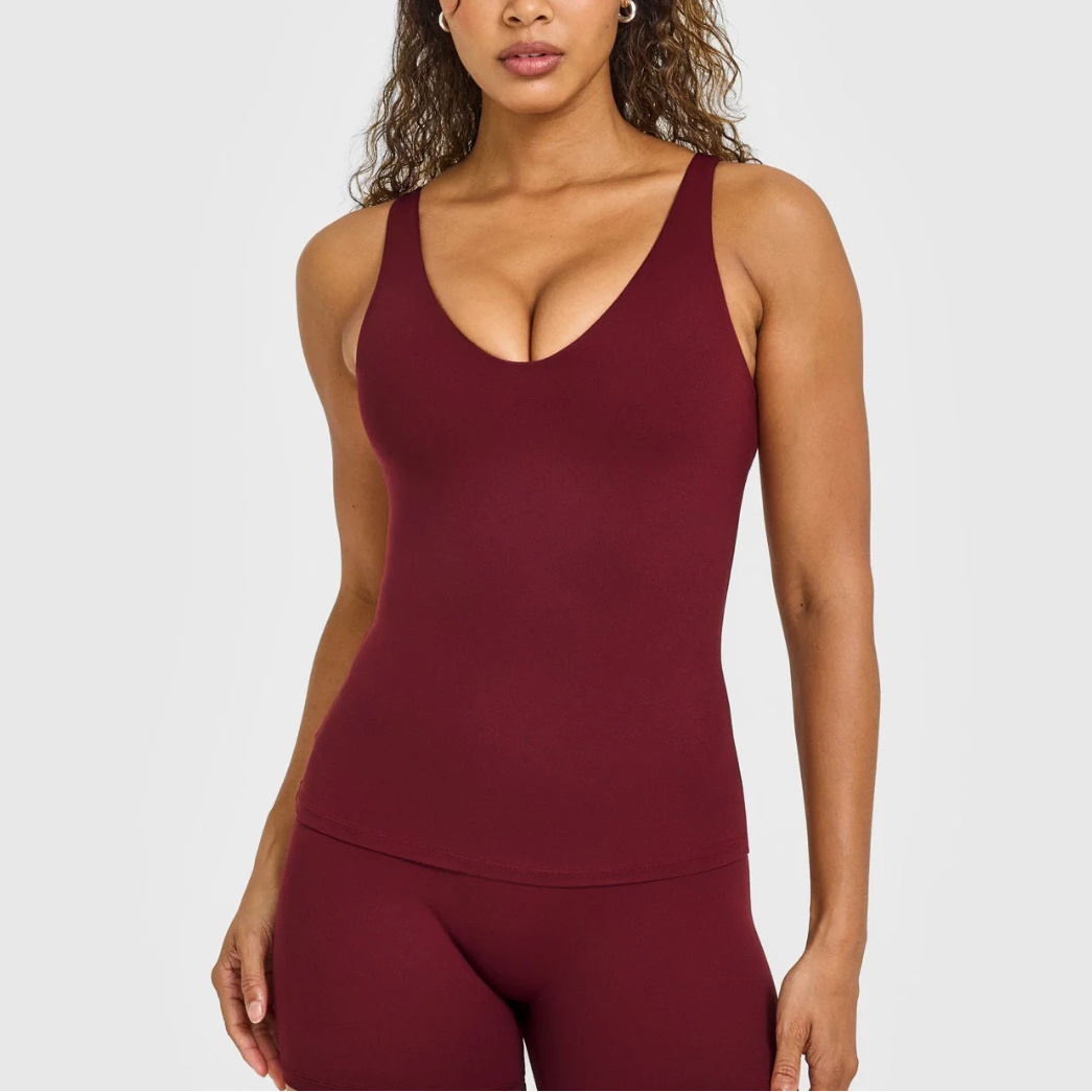 Vanessa Scoop Neck Vest in Blue