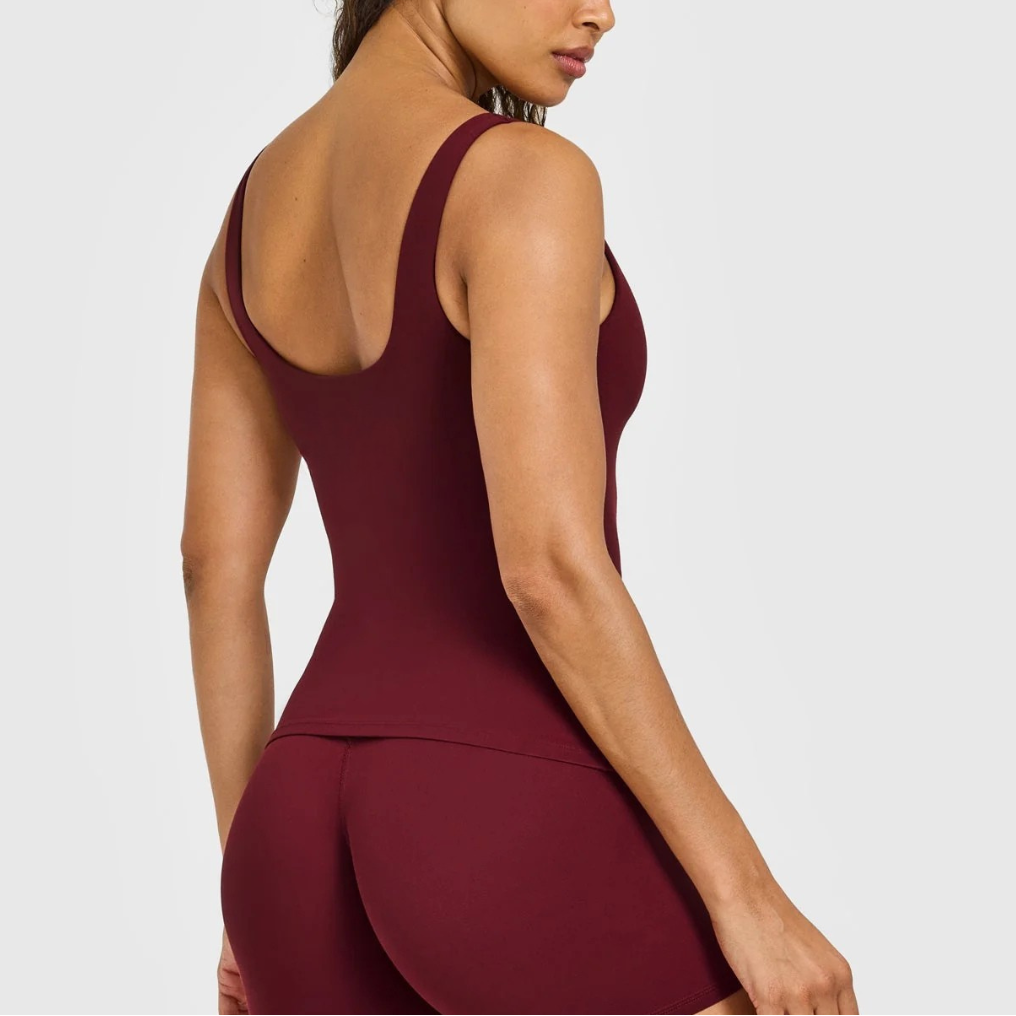 Vanessa Scoop Neck Vest in Blue