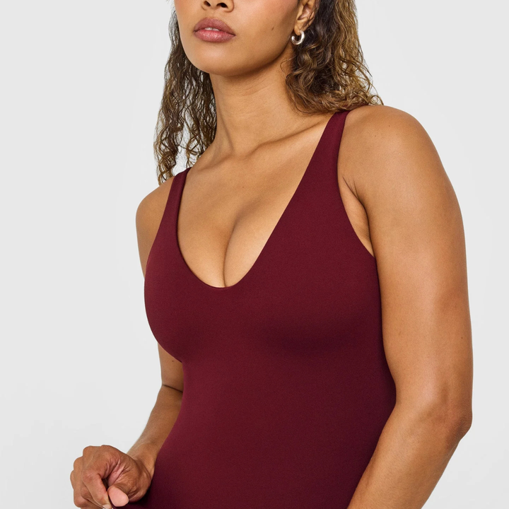 Vanessa Scoop Neck Vest in Blue